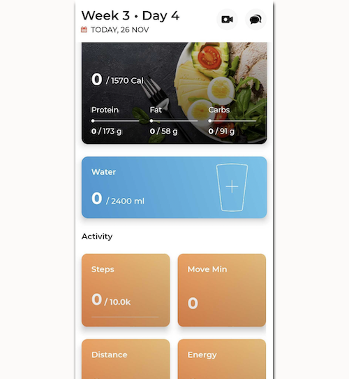 How to keep track of your water intake rouitne in the ENRG app.