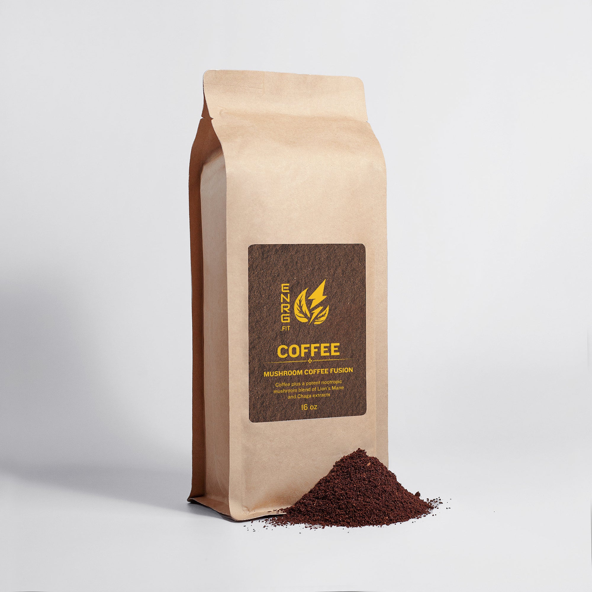 Mushroom Coffee Fusion - Lion’s Mane &amp; Chaga 16oz
