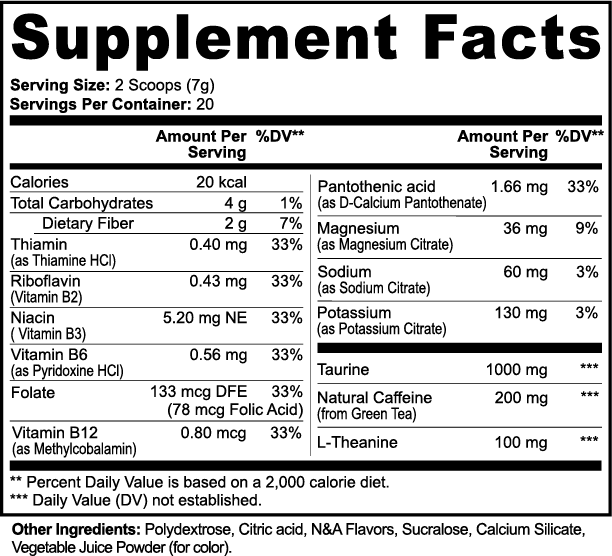 STARt DUST- Energy Powder (Fruit Punch)